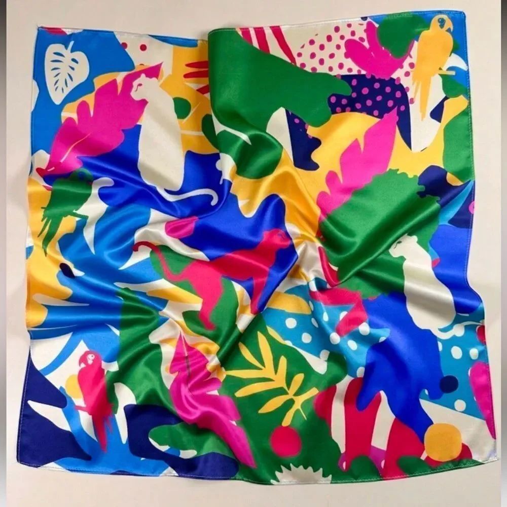 Colorful Abstract Scarf P49